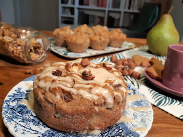 Muffin pere e nocciole 3