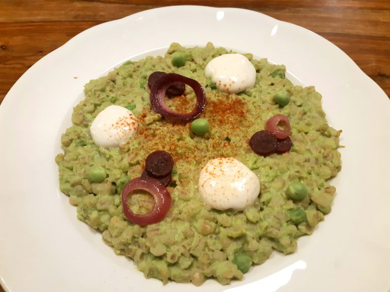 Orzotto di piselli