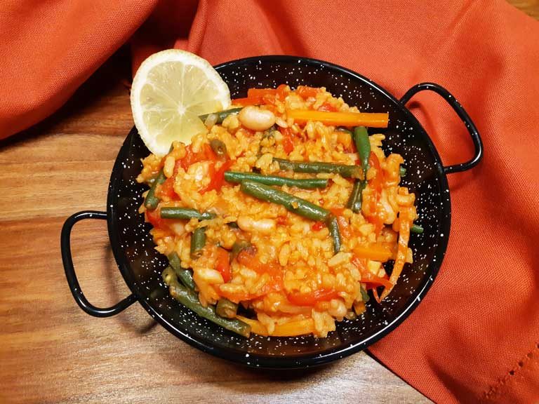 Paella vegana