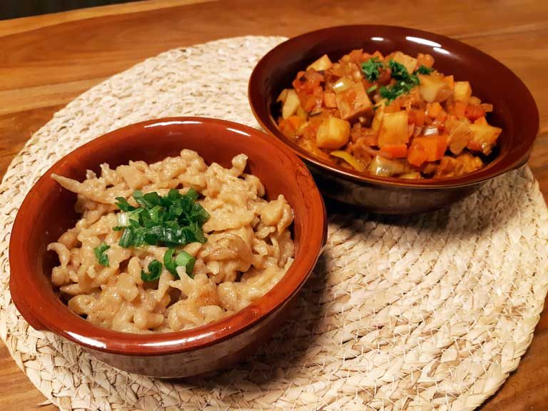 Spatzle-con-goulash