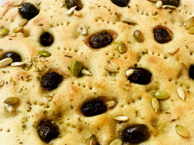focaccia con olive